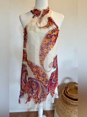 Do & Be Sleeveless Floral Paisley Dress